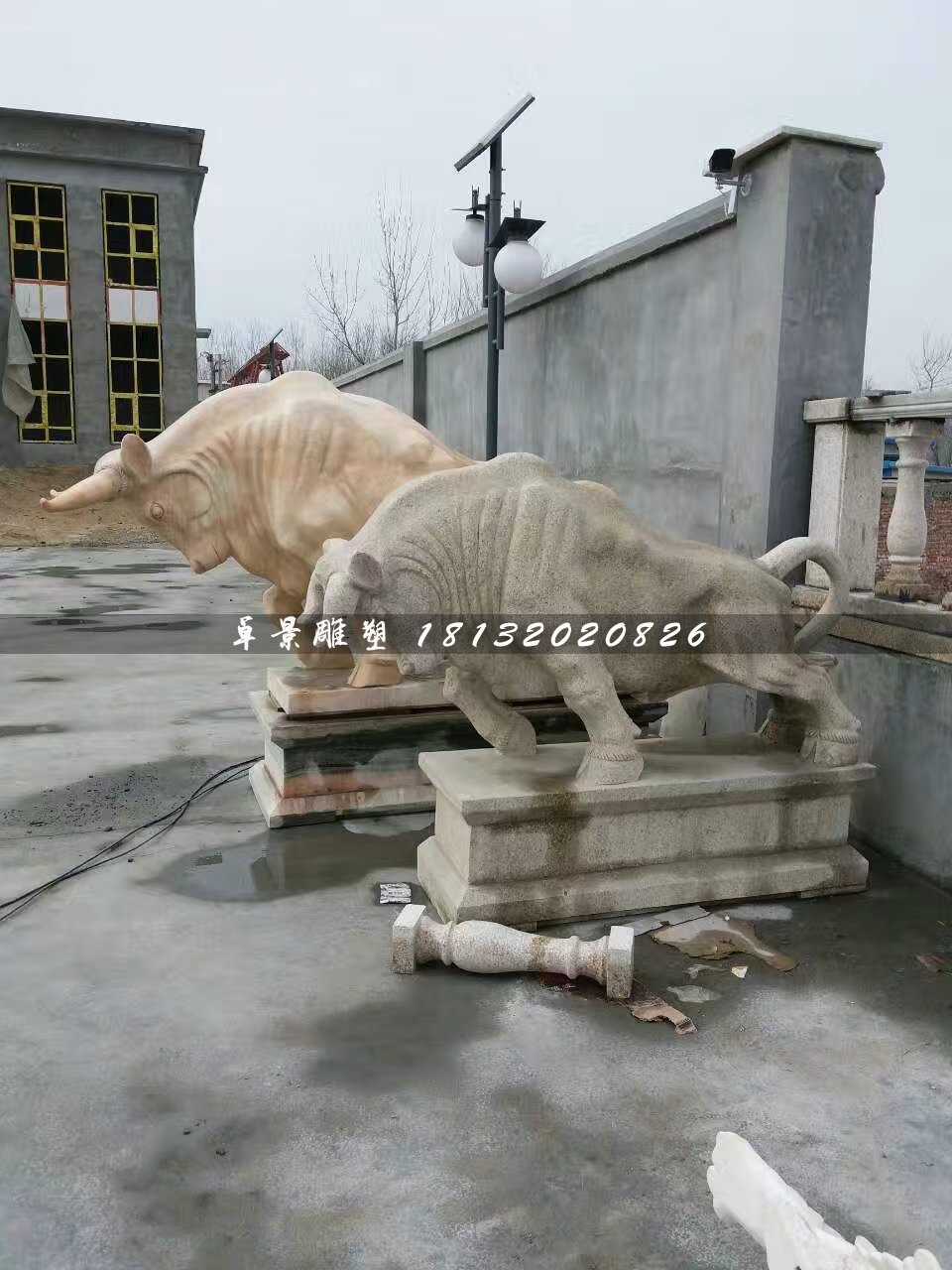 石雕牛,大理石開荒牛雕塑