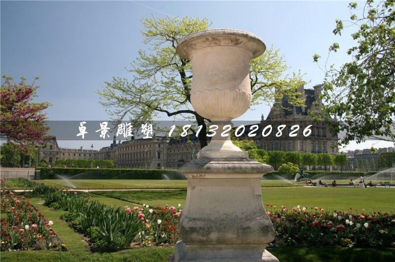 花缽石雕,大理石花盆