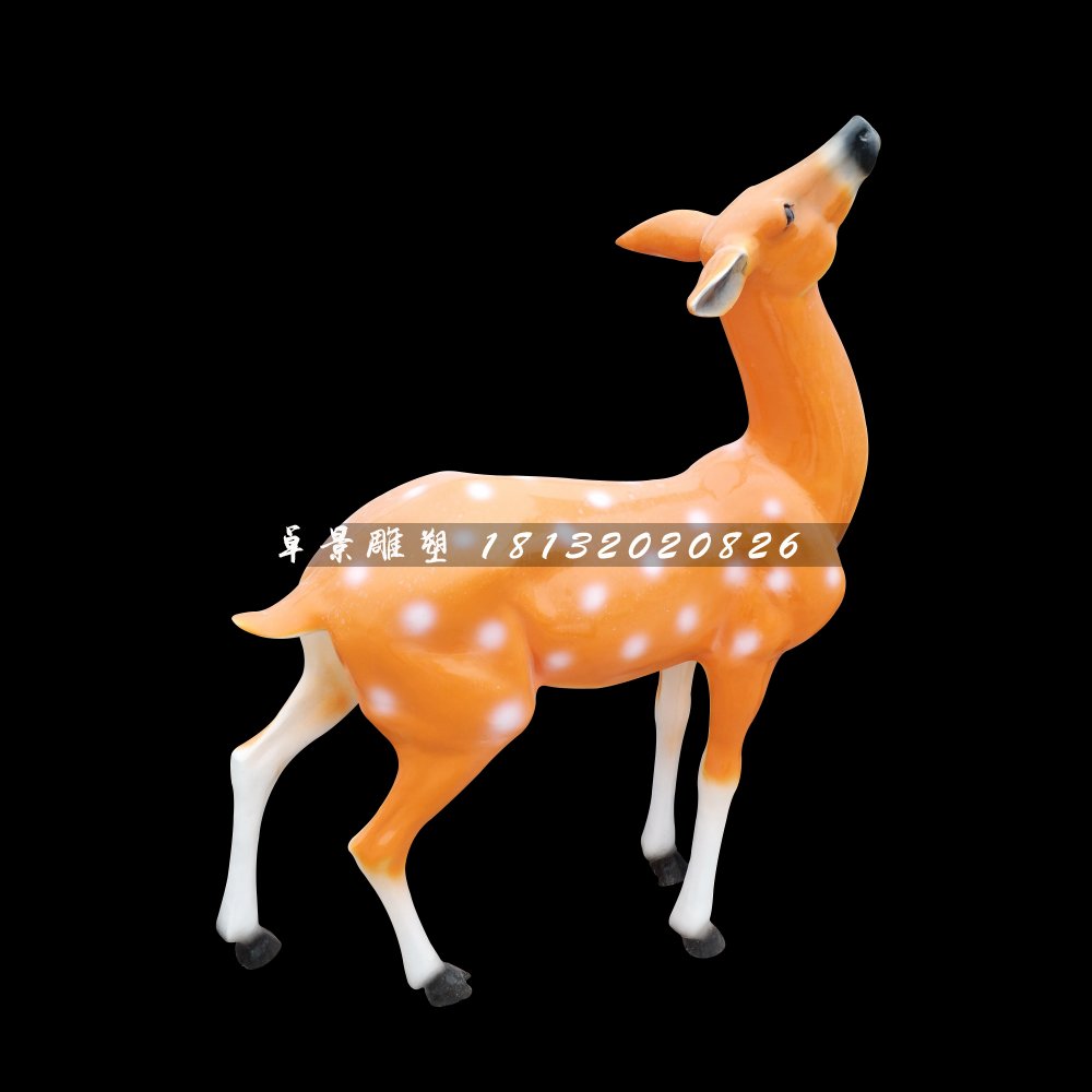 梅花鹿雕塑,玻璃鋼動物雕塑
