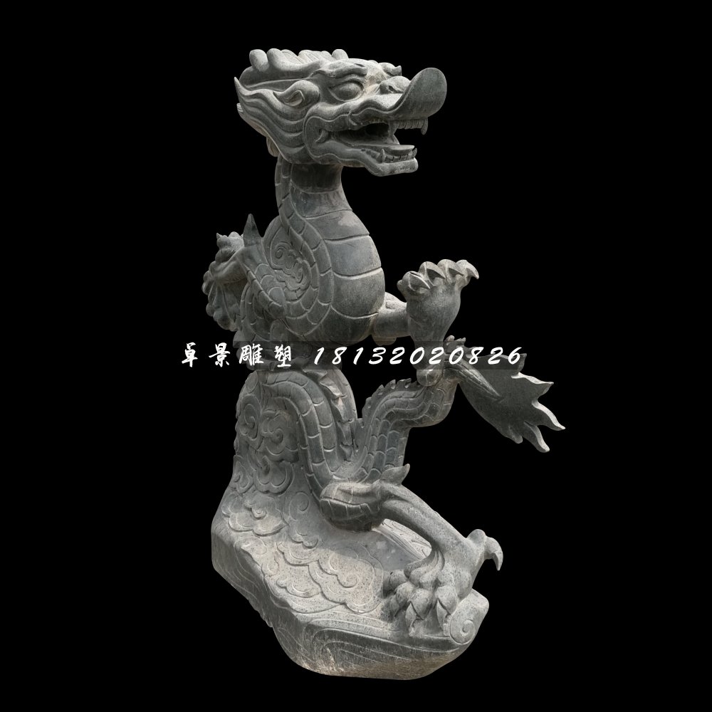 神龍石雕,青石動物雕塑