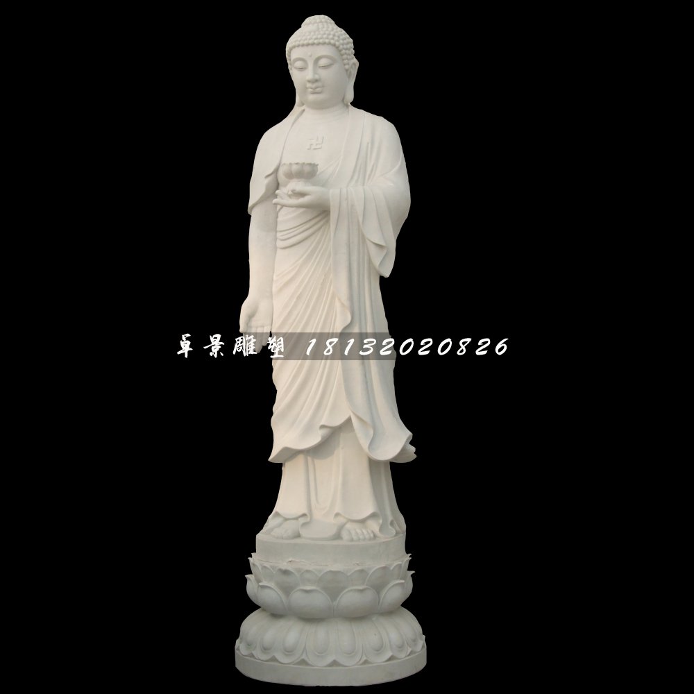 釋迦牟尼佛石雕,漢白玉佛像