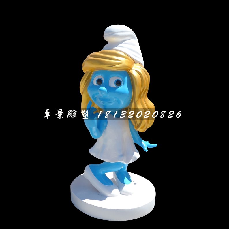 藍精靈雕塑,卡通玻璃鋼雕塑 (3)