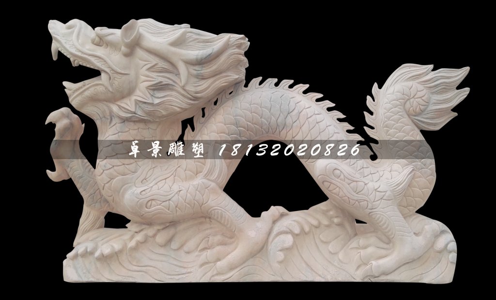 十二生肖石雕,晚霞紅動物石雕