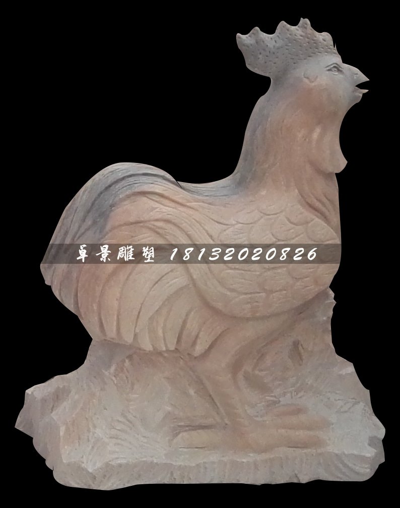 十二生肖石雕,晚霞紅動物石雕 (1)