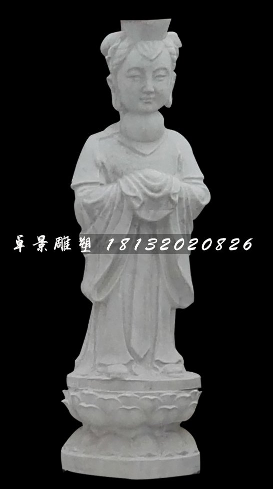 龍女石雕,漢白玉神仙石雕