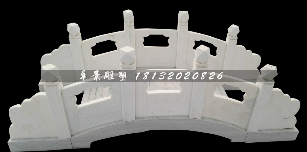 漢白玉小橋石雕,公園景觀石雕 (1)