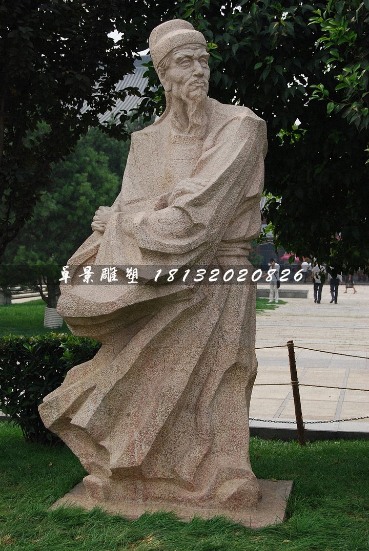 杜甫石雕,古代詩人石雕
