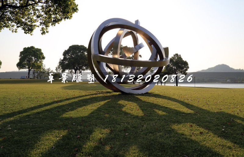 公園抽象雕塑,不銹鋼景觀雕塑 (2)