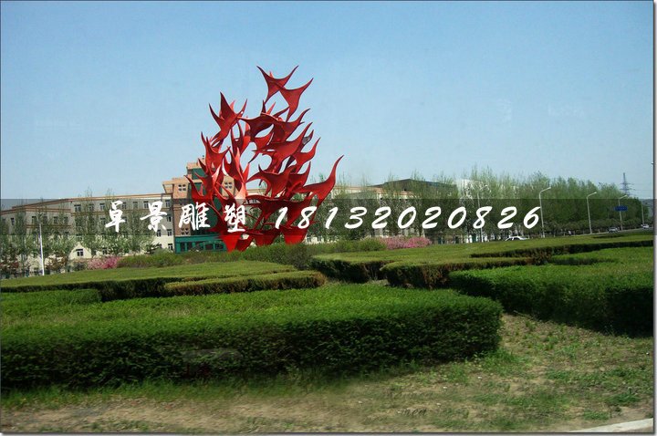 不銹鋼飛翔雕塑,抽象大雁雕塑