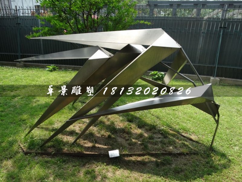 不銹鋼風竹雕塑,公園景觀雕塑