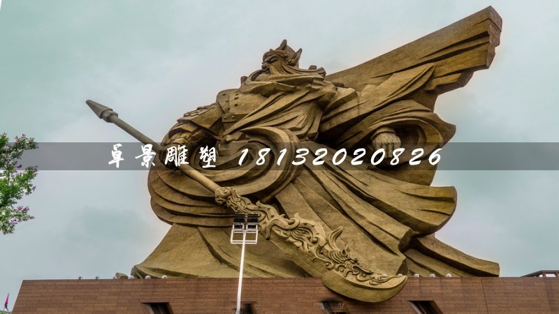 不銹鋼關公雕塑,廣場大型關公像 (2)