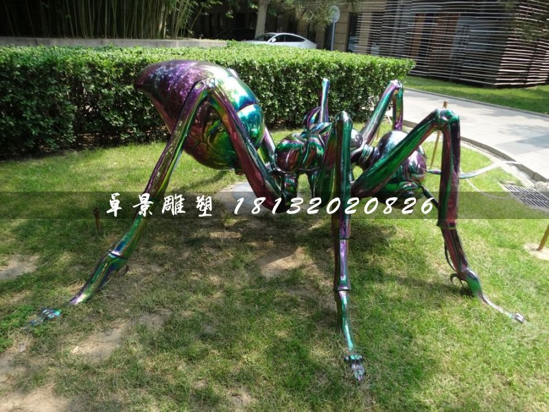 不銹鋼蜘蛛雕塑,公園動物雕塑