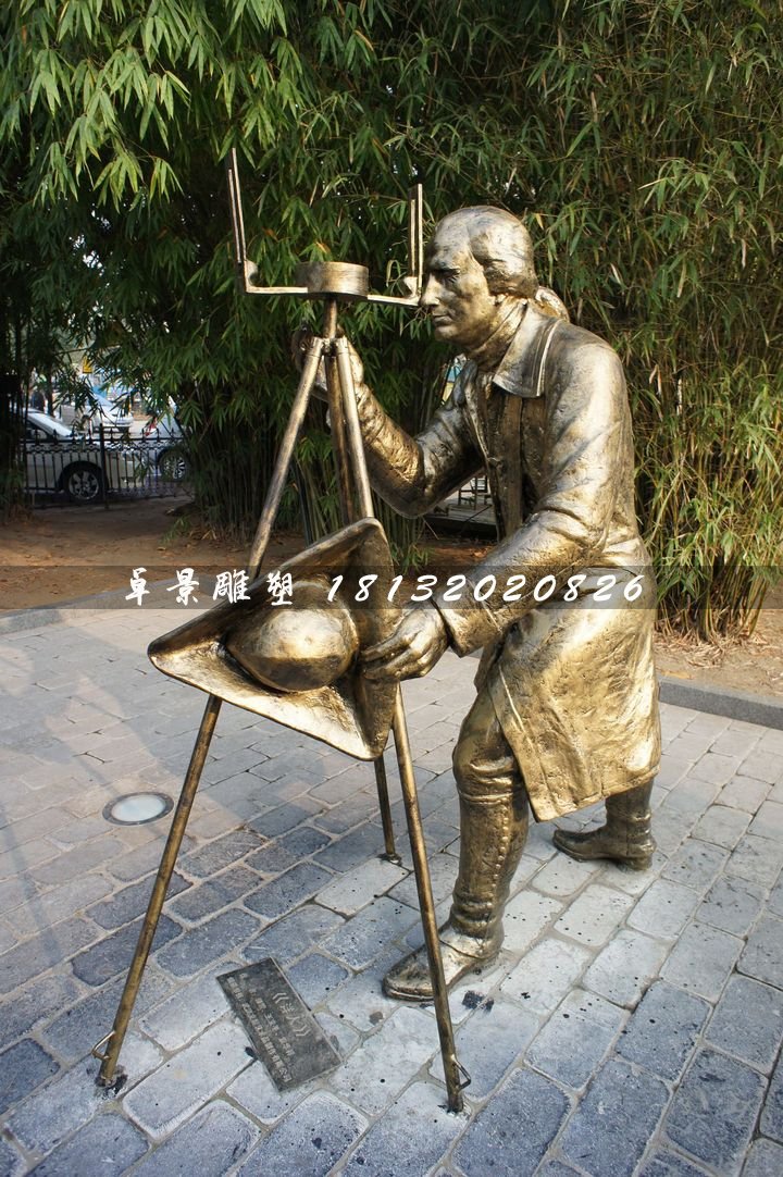 洋人銅雕,街頭景觀雕塑