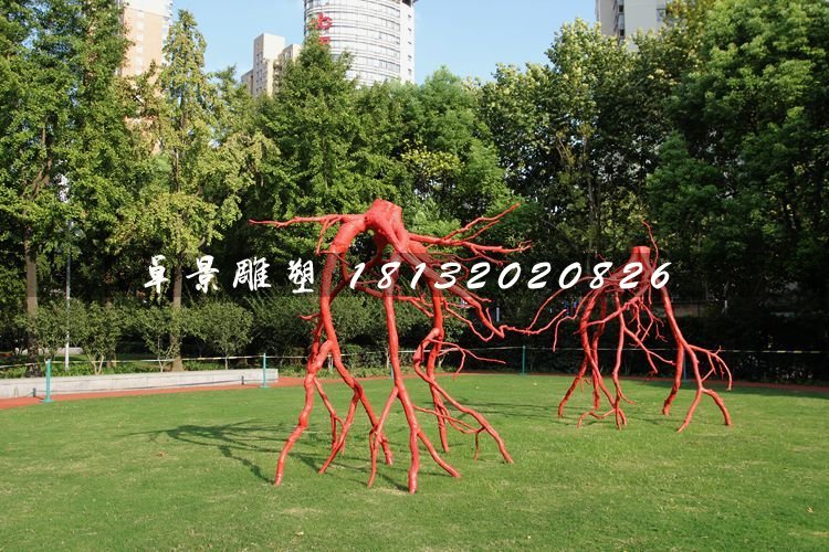 樹根雕塑,公園玻璃鋼景觀雕塑