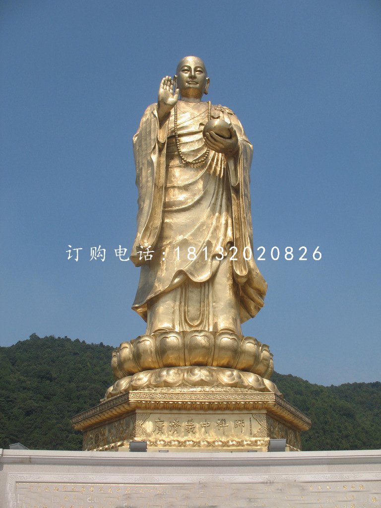 地藏王菩薩銅雕,大型立式銅佛像