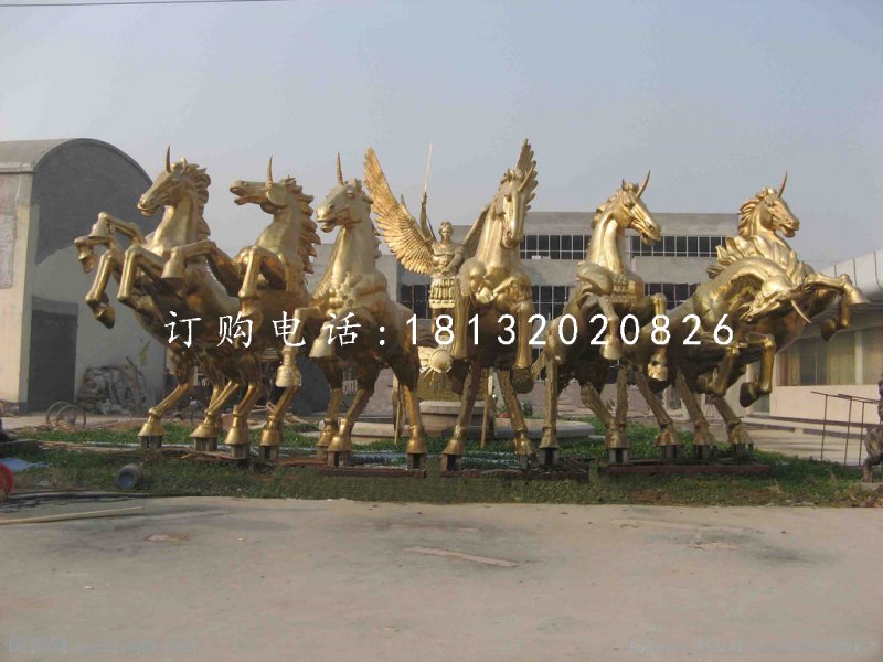 阿波羅戰車銅雕,景觀銅雕