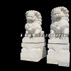 北京獅石雕，漢白玉獅子
