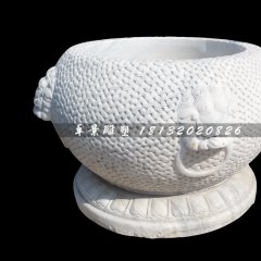 水缸石雕,大理石水缸