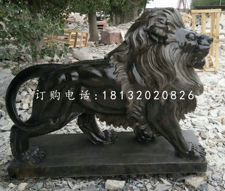 走獅石雕,西洋獅石雕