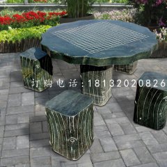 石桌椅，公園下棋桌子石雕
