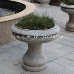 大理石花盆,公園石花盆