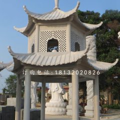 大理石涼亭,雙層涼亭石雕