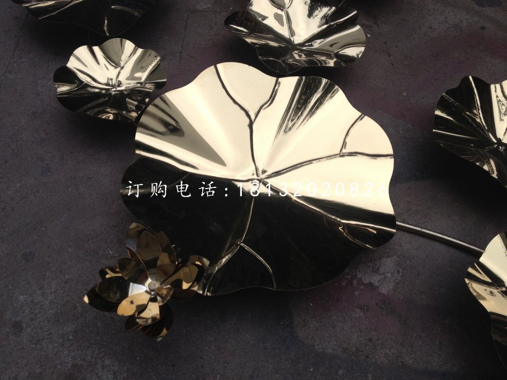 不銹鋼荷葉,公園不銹鋼雕塑