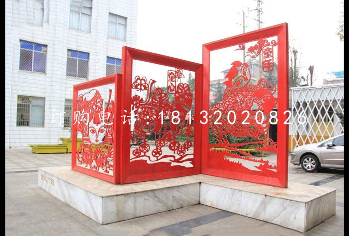 不銹鋼剪紙,公園不銹鋼雕塑