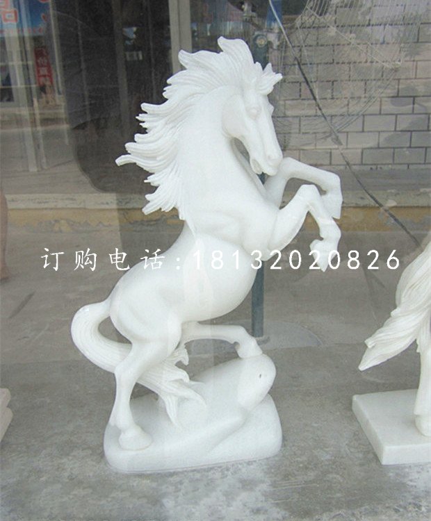 立馬石雕,漢白玉馬石雕