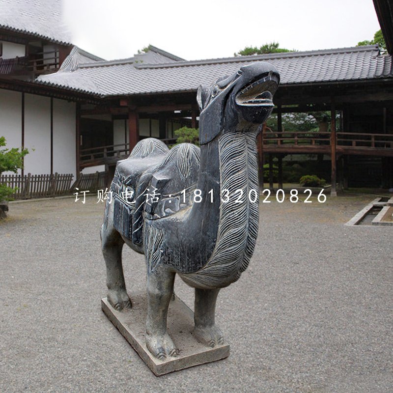 駱駝石雕,青石動物雕塑