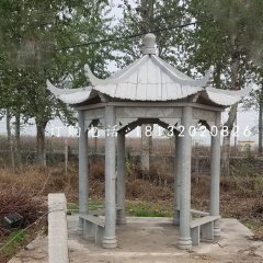 公園石涼亭,青石亭子