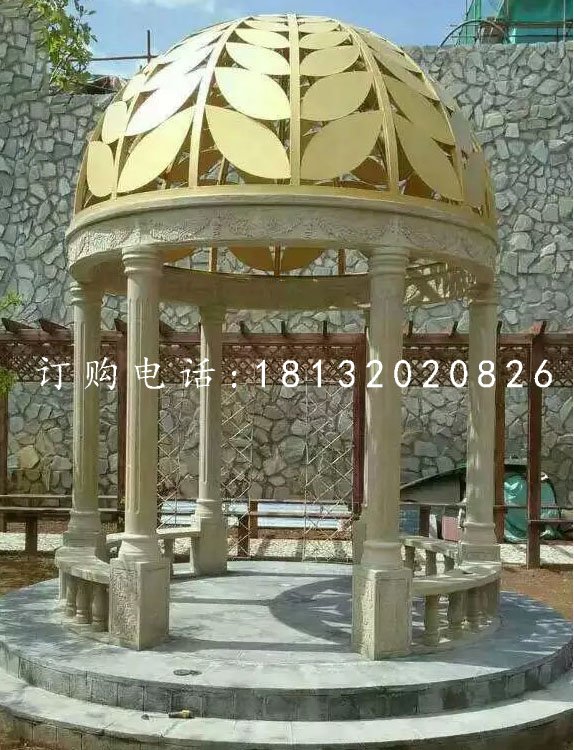 歐式涼亭,小區石涼亭