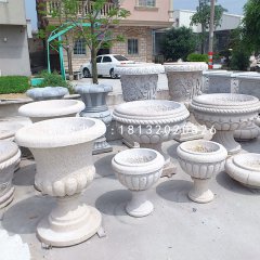 花盆石雕,歐式花盆雕塑