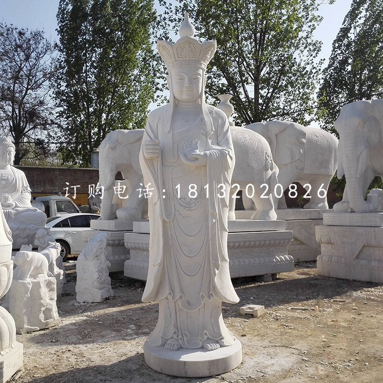 立式地藏王,漢白玉佛像