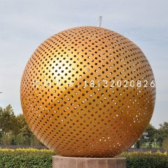 不銹鋼球，鏤空球雕塑