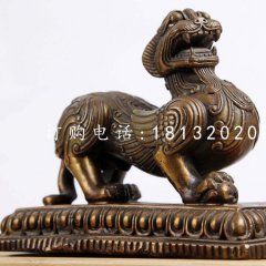 狴犴銅雕，神獸銅雕