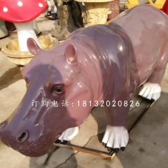 河馬雕塑，玻璃鋼河馬