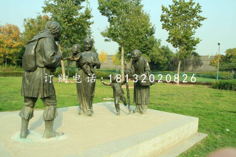 古代人物銅雕,公園景觀銅雕
