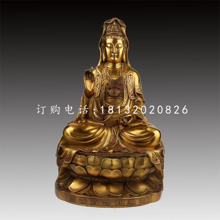 觀世音菩薩銅雕,鑄銅佛像