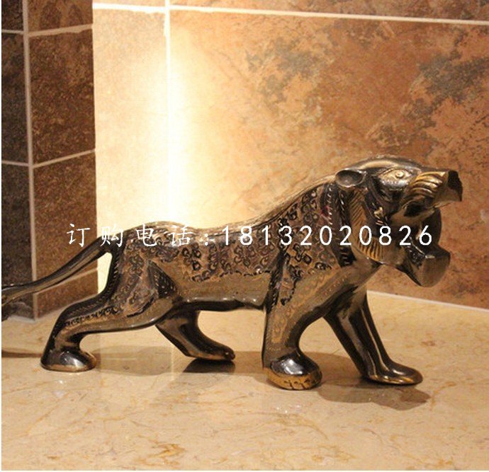 老虎銅雕,鑄銅動物雕塑