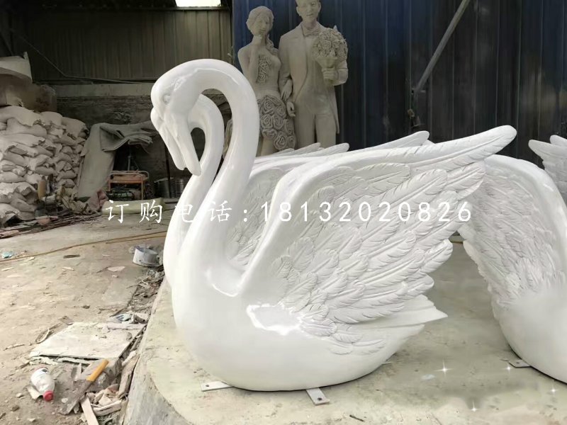 白天鵝雕塑,玻璃鋼動(dòng)物雕塑