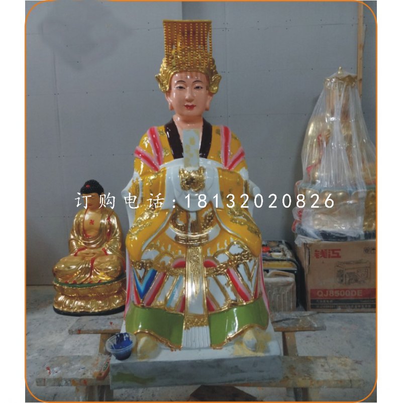 王母娘娘雕塑,玻璃鋼神仙雕塑
