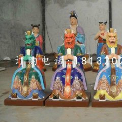 四海龍王雕塑,玻璃鋼彩繪神仙雕塑