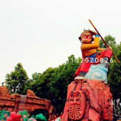 孫悟空雕塑,玻璃鋼卡通雕塑