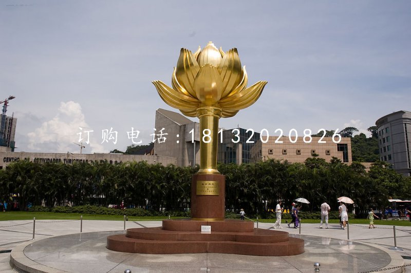 不銹鋼紫荊花雕塑,廣場雕塑