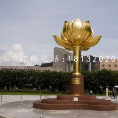 不銹鋼紫荊花雕塑,廣場雕塑