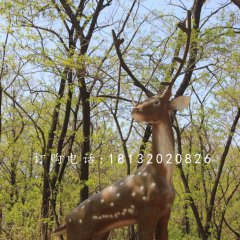 梅花鹿雕塑,公園仿真動物雕塑