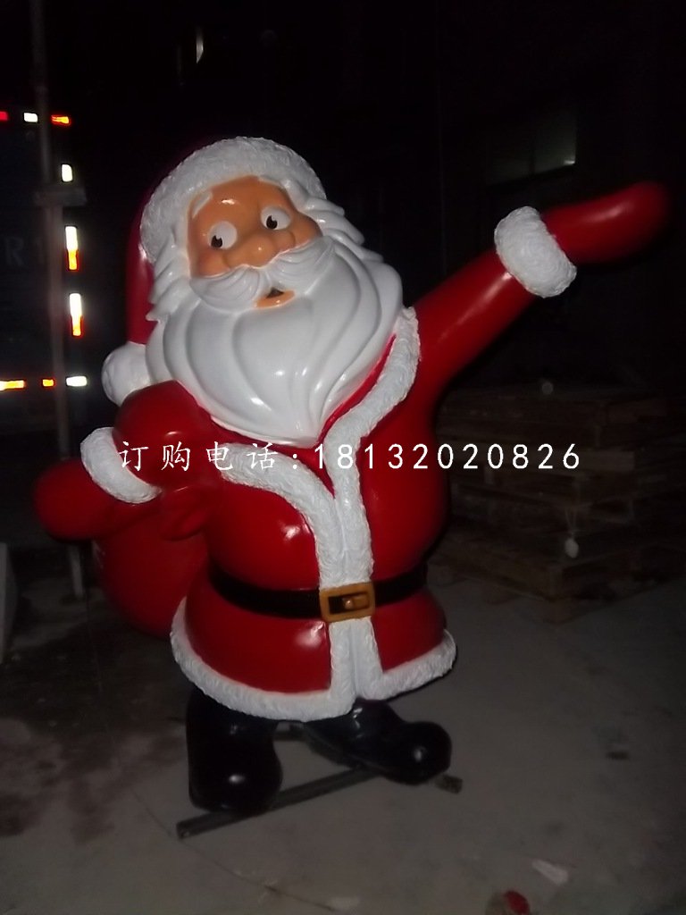 圣誕老人雕塑,玻璃鋼卡通人物