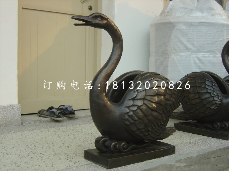 天鵝噴泉銅雕,景觀銅雕