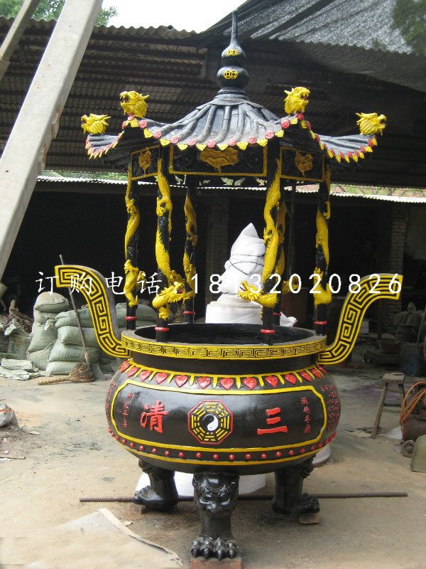 圓形香爐,鑄鐵香爐